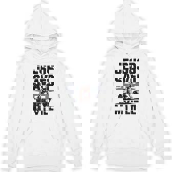 Christian Gym Christ Jesus Saved My Life Workout God Muscle Unisex Hoodie | Mazezy