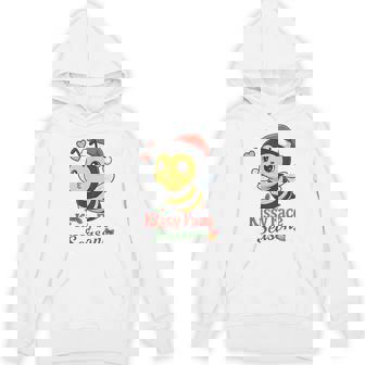 Christmas Bee Kissing Season Bees Holidays Kisses Unisex Hoodie | Mazezy