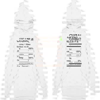 Christmas Calories Facts – Holiday Nutrition Label Hoodie | Mazezy
