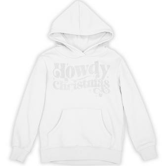 Christmas Howdy Western Holiday Saying Cowboy Rodeo Tri-Blend Hoodie - Monsterry