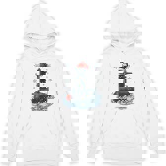 Christmas Lights Wrapped On Military Ohio Class Submarine Unisex Hoodie | Mazezy