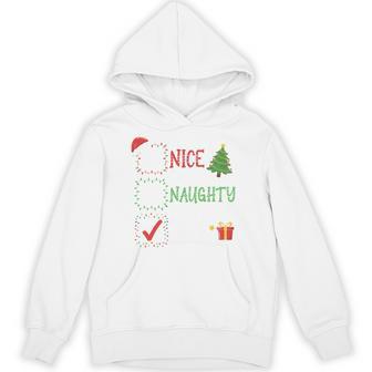 Christmas List Nice Naughty 6 7 Six Seven Meme 67 Xmas Hoodie - Thegiftio UK