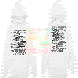 Christmas Tech Support Here To Delete Cookies Xmas Holiday Tri-Blend Hoodie | Mazezy