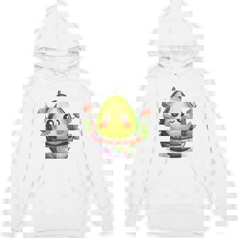 Cute Avocado Character In Pot T Shirt Unisex Hoodie | Mazezy