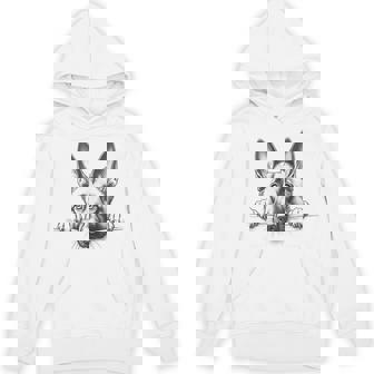 Cute Belgian Malinois Peeking For Dog Owner Hoodie - Thegiftio