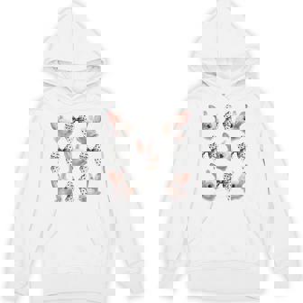 Cute Coquette Bunnies With Feminine Polka Dot Bow Hoodie | Mazezy