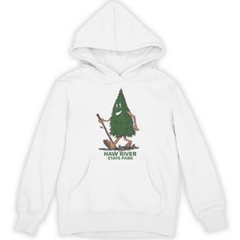 Cute Hiking Tree Haw River State Park North Carolina Unisex Hoodie | Mazezy