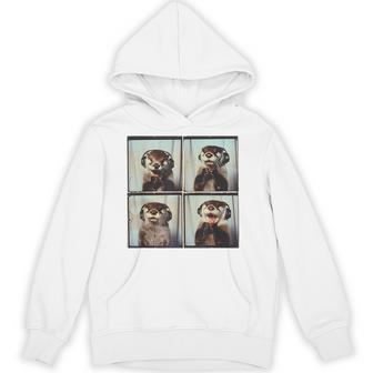 Cute Sea Otter Asd Autism Sensory Music Autistic Otter Lover Hoodie - Thegiftio UK