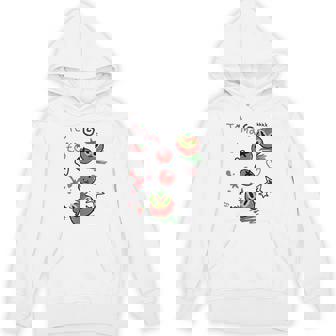 Cute Tomato Doodle With Kawaii Hand Drawn Faces Art Unisex Hoodie | Mazezy