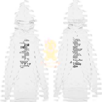 A Very Cutesy Christmas Coquette Gingerbread Pink Bow Hoodie - Monsterry