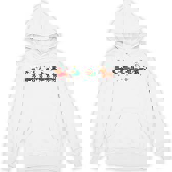 Dachshund Weiner Dog Santa Reindeer Christmas Pajamas Hoodie - Monsterry