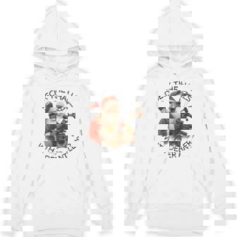 Deck The Halls With Deer Antlers Santa Hunting Xmas Unisex Hoodie | Mazezy