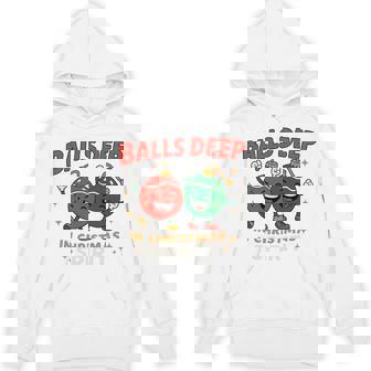Deep In Christmas Spirit Adult Holiday Humor Hoodie - Monsterry