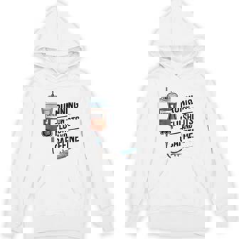 Doctor Nurse Hospital Life Running On Flu Shots And Caffeine Unisex Hoodie | Mazezy