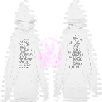 Dog Is Friendly I Am Not German Shepherd Dog Sarcasm Unisex Hoodie | Mazezy