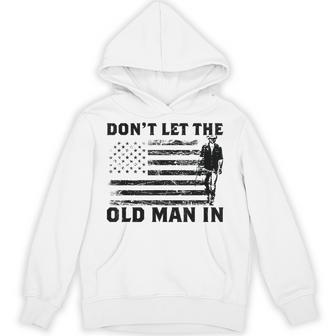 Don't Let The Old Man American Flag In Guitar Walking Retro Hoodie - Thegiftio