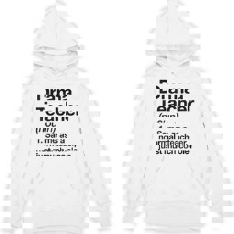 Drama Teacher Definition Back To School Acting Theatre Unisex Hoodie | Mazezy