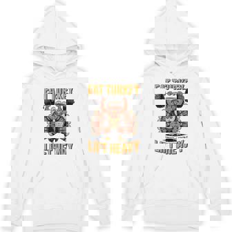 Eat Turkey Lift Heavy Muscle Turkey Workout Thanksgiving Gym Unisex Hoodie | Mazezy