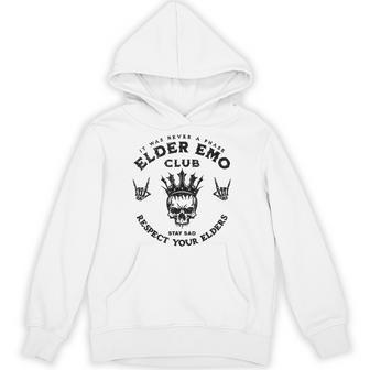 Elder Emo Club Respect Your Elder Respect Your Elder Hoodie - Thegiftio UK