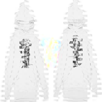 Elephant Lover Animal Colorful Painting Unisex Hoodie | Mazezy