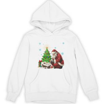 Every Knee Shall Bow Baby Jesus Kneeling Santa Hoodie - Thegiftio