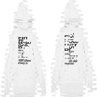 Field Hockey Boy Definition Sports Unisex Hoodie | Mazezy