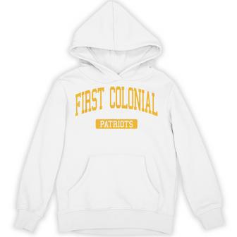 First Colonial High School HS Virginia Beach VA Varsity SPOR Unisex Hoodie | Mazezy