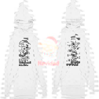 Fleece Navidad Sheep Lamb Santa Hat Cute Animal Christmas Tank Top Unisex Hoodie | Mazezy