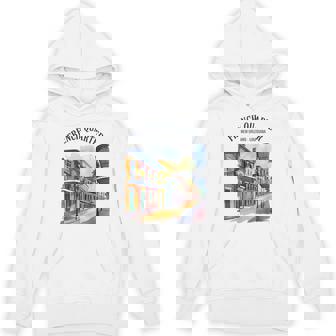 French Quarter New Orleans Louisiana Vintage Watercolor Unisex Hoodie | Mazezy