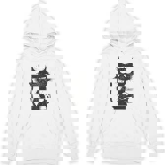 Angry Cat With Graphic Hoodie - Thegiftio