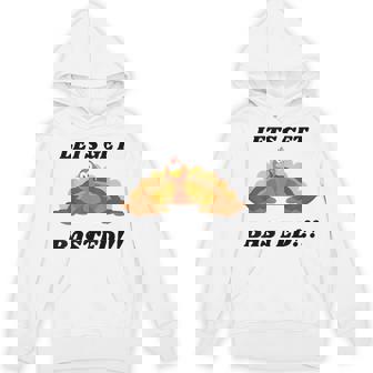 Christmas And Thanksgiving Humour Lets Get Basted Hoodie - Monsterry