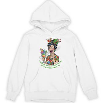 Retro Hostess Christmas Holiday Vintage Cocktail Party Tri-Blend Hoodie - Thegiftio UK