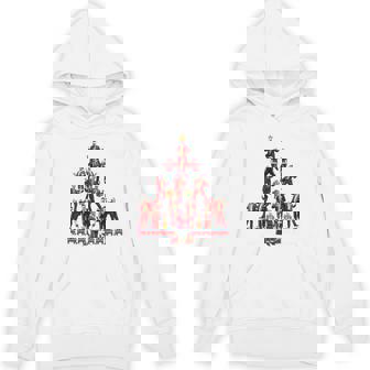 Santa Trump Dance Tree Christmas Pajama Xmas Boys Mens Hoodie | Mazezy