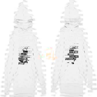 Trucker I Drop Big Christmas Loads American Driver Tri-Blend Hoodie | Mazezy