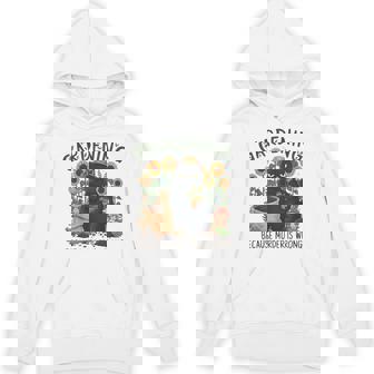 Gardening Because Murder Is Wrong Cat Tee Unisex Hoodie | Mazezy