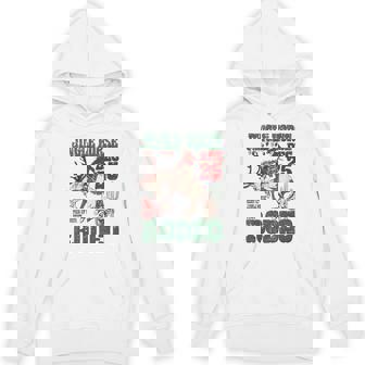 Giddy Up Jingle Horse Santa Cowboy Western Christmas Rodeo Unisex Hoodie | Mazezy