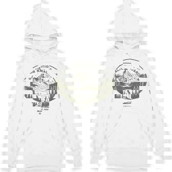 Glacier National Park Mountain Goat For Nature Lovers Unisex Hoodie | Mazezy