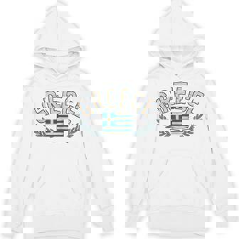 Greece Flag Laurel Wreath Travel Souvenir Greek Tank Top Unisex Hoodie | Mazezy