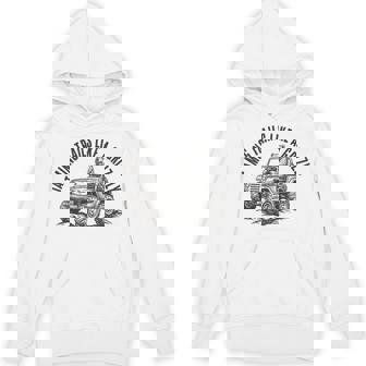 Grizzly Bear Driving 4x4 Tee Off-Road Trail Adventure Nature Unisex Hoodie | Mazezy