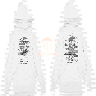 Grow Your Own Story Book Lover Mushrooms Cottagecore Unisex Hoodie | Mazezy