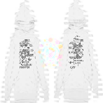 Guyana Cute Tile Sea Turtle Fun Tropical Floral Adventure Unisex Hoodie | Mazezy