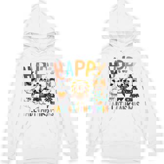 Hallothanksmas Cute Cats Halloween Thanksgiving Christmas Tri-Blend Hoodie | Seseable CA