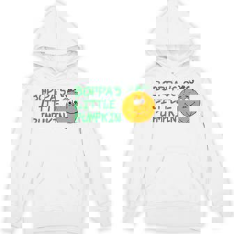 Halloween Boppa's Little Pumpkin Grandson Granddaughter Unisex Hoodie | Mazezy