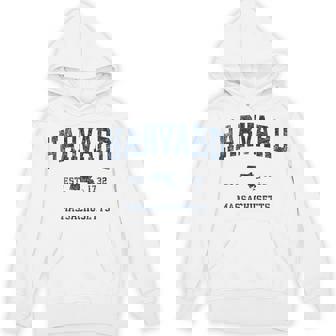 Harvard マサチューセッツ州 ヴィンテージ スポーツ デザイン ネイビー プリント パーカー - Kawaiitshirt