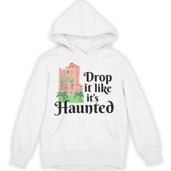 Haunted Terror Ride Retro Hollywood Tower Hotel Hoodie | Mazezy