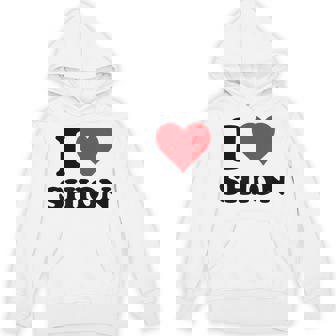 I Hearthion ファーストネーム I Love パーソナライズ パーカー - Kawaiitshirt