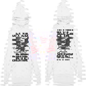 Hell Yeah Brother Bald Eagle American Flag 4Th Of July Hoodie | Mazezy