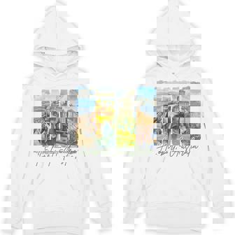 Hobart Australia Traveling Trip Brushstroke Souvenir Vacay Unisex Hoodie | Mazezy