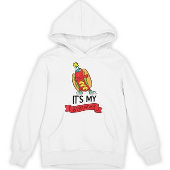 Hotdog-Themed Birthday Party Its My Birthday Hoodie - Thegiftio UK