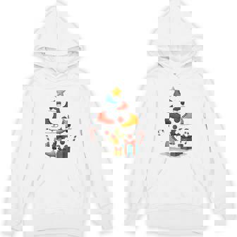 Ice Skating Ice Skater Figure Skating Christmas Tree Xmas Unisex Hoodie | Mazezy
